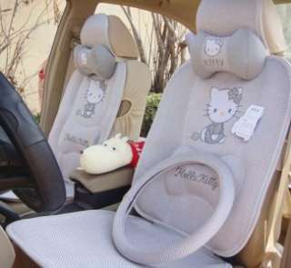   Auto Seat Cover Car Seat Cushion Set with steering wheel cover  
