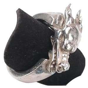    Grinning Lucky Powerful Dragon Pewter Ring, Size 11 Jewelry