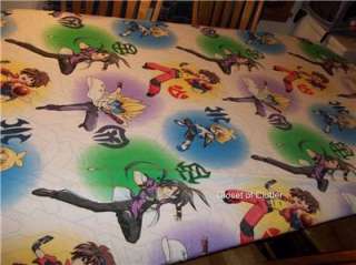   Cartoon Character Twin Fitted Bed Sheet (Vintage Fabric)Sold Seperate