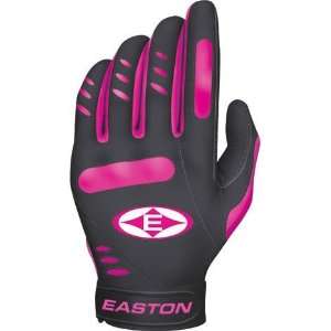  Easton Typhoon Batting Glove Youth Black/Pink   Youth 