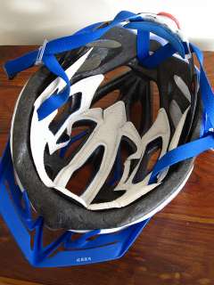 Rudy Project Helmet BLUE/WHITE Size S M (54 58 cm) w/ removable visor 