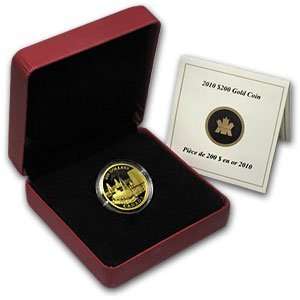  2010 .47 oz Gold Canadian $200 Proof   Oil Industry (W/Box 
