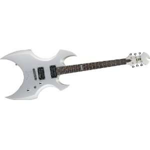  ESP LTD AX 50 Electric Guitar Silver Satin Chrome Hardware 