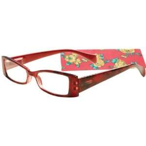  ICU Eyewear Reading Glasses w/ Floral Pattern   +1.50 