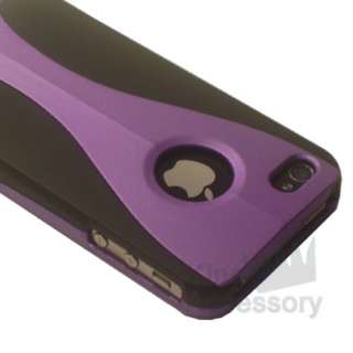 Purple Hard Rubberized Case for Sprint iPhone 4 4S  