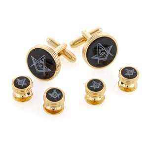   Formal Cufflinks and Shirt Stud Set with Presentation Box. Made in the