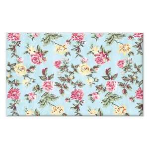 French Rose Green Rug 
