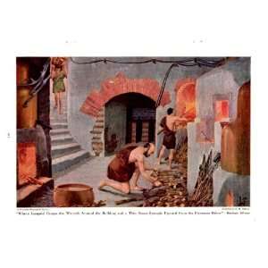 1946 Furnaces Beneath the Roman Baths   H. M. Herget Ancient Rome 