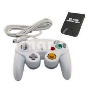  Card White + Wired Controller for Nintendo GameCube Video Games