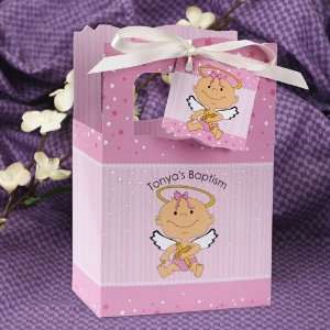   Baby Girl   Classic Personalized Baptism Favor Boxes: Toys & Games