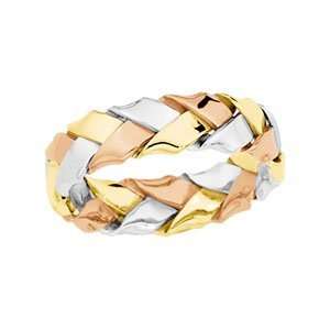  Jewelry Gift 14K Yellow/White/Rose Gold Wedding Band Ring Ring 