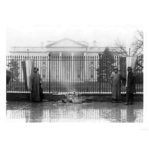Suffragists Bonfire Outside White House Photograph   Washington, DC 