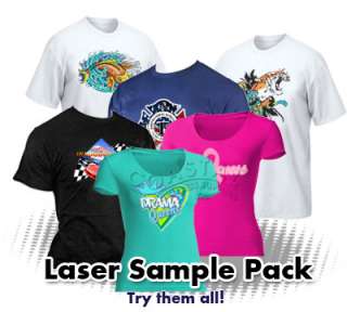 Laser Printer Heat Transfer Paper Sample Pack 8.5 x 11  