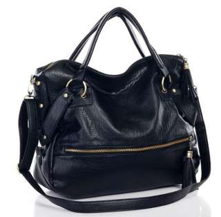   Tassels Big Leather Tote Handbag Shoulder Cross Body Bag Hot  