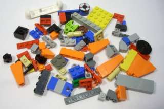   Assorted Pieces Bricks Plates Slopes Orange Gray Blue Yellow Red Tan