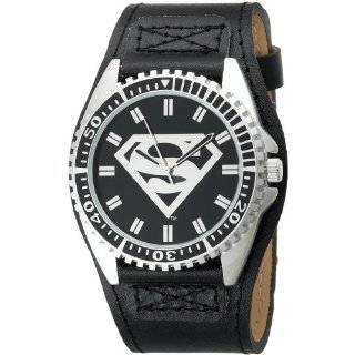    Superman Mens WZ9563392 Golden Hawk Genuine Leather Strap Watch