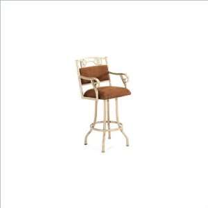   Tempo Solvang Wide 30 High Back Cushion with Arms Swivel Bar Stool
