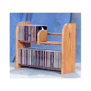  Wood Shed Solid Oak Dowel CD Rack TWS 201: Electronics