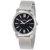 Timex T2N6809J Style Black Dial Mesh Bracelet Watch