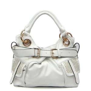  White Designer Inspired Handbag 