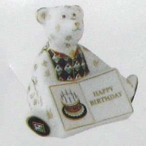  Royal Crown Derby Miniature Bear Collection Happy Birthday 