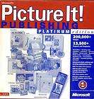 MS Picture It Publishing Platinum 2001 PC CD digital image photo 