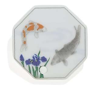   Iris and Fish   Shoyeido Porcelain Incense Holder