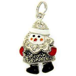  Judith Jack Christmas Snowman Charm Jewelry