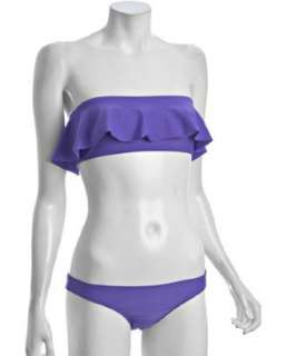 Bianca Coletti purple Lisa ruffle bandeau bikini  BLUEFLY up to 70% 