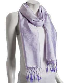 Chan Luu wisteria solid silk scarf   