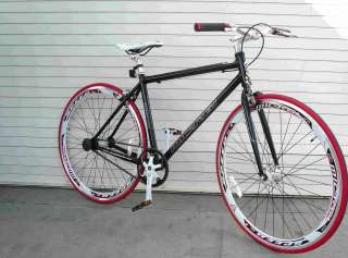 New Fixie Fixed Gear Alloy Bicycle Bike 48cm RD 818 Black Micargi 