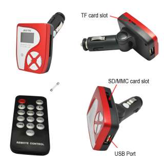   wireless FM transmitter car  player USB remote control SD slot card