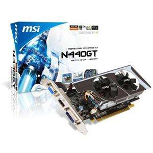 MSI nVIDIA GeForce GT 440 1GB DDR3 810MHz, HDMI DVI VGA  