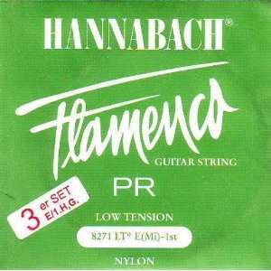 Hannabach Flamenco Guitar Low Tension Treble Set, 827 