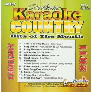 Chartbuster Karaoke CDG CB60457   Country Hits of the Month February 