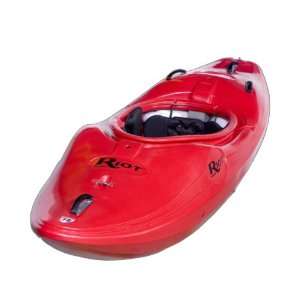  Riot Kayaks Thunder 76 Whitewater River Running Kayak (Red 