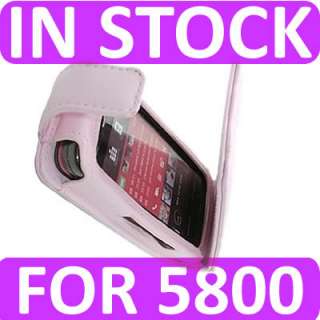   Magic Store   PINK FLIP LEATHER CASE COVER NOKIA 5800 XPRESS MUSIC UK