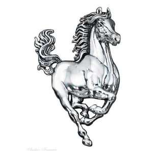  Sterling Silver Large Horse Animal Brooch Pin Or Pendant Jewelry