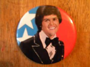   OSMOND PIN PINBACK THROWBACK ROCK STAR TV BROTHERS MARIE OLD  
