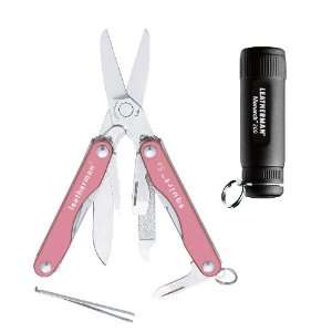  Leatherman Pink Squirt S4 Pocket Multitool and Monarch 200 