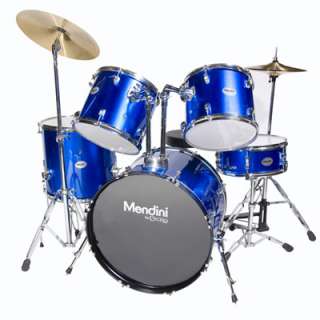 Mendini 5 Piece Full Size Complete Drum Set +DVD Lesson  