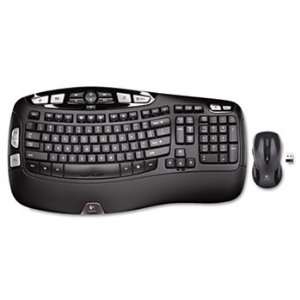 LOGITECH MK550 Wireless Desktop Set Keyboard/Mouse USB Black Ergonomic 