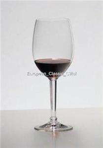 HUGE 2pc set RIEDEL FLOW SYRAH RED WINE Glasses CRYSTAL non lead clear 