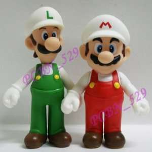  Super Mario Fire Luigi& Fire Mario Set: Toys & Games