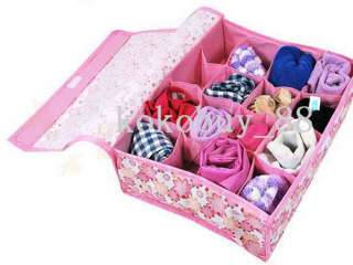   16 Slot Cell Undergarment Underwear Sock Storage Organizer Box case