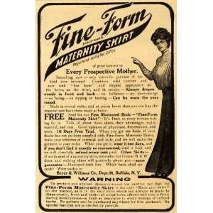  1909 Ad Fine Form Maternity Skirt Mother Clothing Dress 