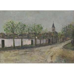  Hand Made Oil Reproduction   Maurice Utrillo   24 x 18 