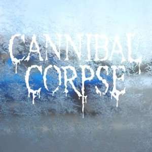  Cannibal Corpse White Decal Metal Band Laptop Window White 