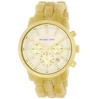   Link Quartz Chronograph Gold Tone Mother Of Pearl by Michael Kors