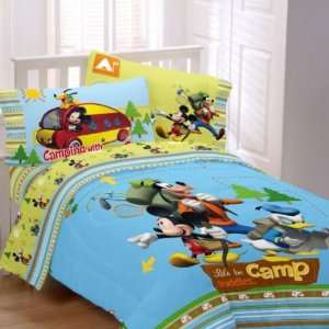    Disney Mickey Mouse Camping Buddies Twin Comforter